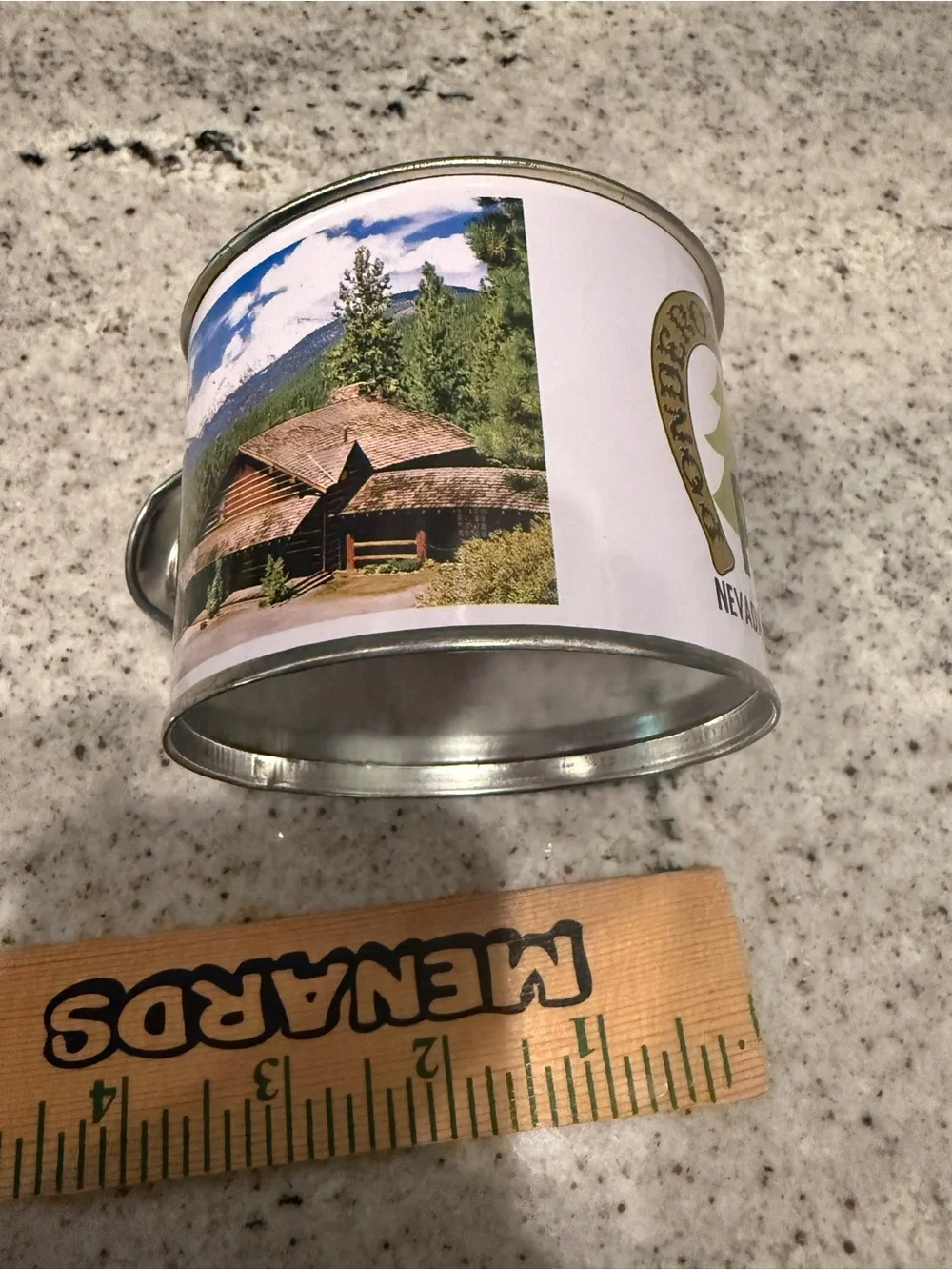 Vintage Set of Bonanza Ponderosa Ranch Tin Mug Cups With Cartwrights Western